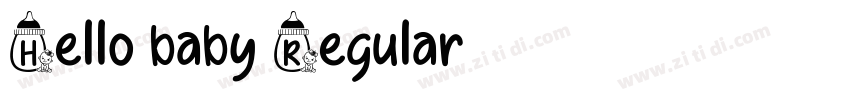 Hello baby Regular字体转换